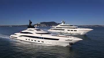 CRN yachts Saramour and Yalla